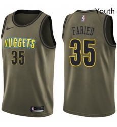 Youth Nike Denver Nuggets 35 Kenneth Faried Swingman Green Salute to Service NBA Jersey Youth Nike Denver Nuggets 35 Kenneth Faried Swingman Green Salute to Service NBA Jersey