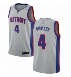 Mens Nike Detroit Pistons 4 Joe Dumars Swingman Silver NBA Jersey Statement Edition Mens Nike Detroit Pistons 4 Joe Dumars Swingman Silver NBA Jersey Statement Edition