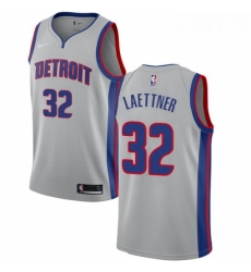 Womens Nike Detroit Pistons 32 Christian Laettner Swingman Silver NBA Jersey Statement Edition Womens Nike Detroit Pistons 32 Christian Laettner Swingman Silver NBA Jersey Statement Edition