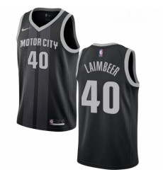 Youth Nike Detroit Pistons 40 Bill Laimbeer Swingman Black NBA Jersey City Edition Youth Nike Detroit Pistons 40 Bill Laimbeer Swingman Black NBA Jersey City Edition