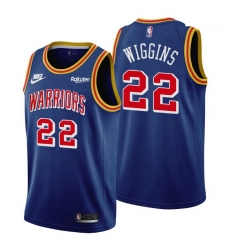 Men Golden State Warriors 22 Andrew Wiggins Men Nike Releases Classic Edition NBA 75th Anniversary Jersey Blue Men Golden State Warriors 22 Andrew Wiggins Men Nike Releases Classic Edition NBA 75th Anniversary Jersey Blue