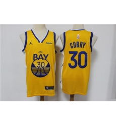 Men Nike Golden State Warriors Stephen Curry 30 Yellow NBA Swingman 2021 Jordan Brand Jersey Men Nike Golden State Warriors Stephen Curry 30 Yellow NBA Swingman 2021 Jordan Brand Jersey