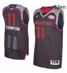 Mens Adidas Golden State Warriors 11 Klay Thompson Swingman Charcoal 2017 All Star NBA Jersey Mens Adidas Golden State Warriors 11 Klay Thompson Swingman Charcoal 2017 All Star NBA Jersey