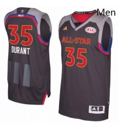 Mens Adidas Golden State Warriors 35 Kevin Durant Swingman Charcoal 2017 All Star NBA Jersey Mens Adidas Golden State Warriors 35 Kevin Durant Swingman Charcoal 2017 All Star NBA Jersey