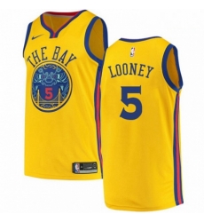 Mens Nike Golden State Warriors 5 Kevon Looney Authentic Gold NBA Jersey City Edition Mens Nike Golden State Warriors 5 Kevon Looney Authentic Gold NBA Jersey City Edition