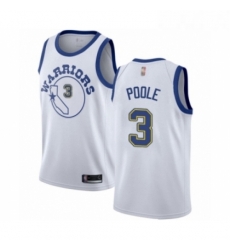 Womens Golden State Warriors 3 Jordan Poole Authentic White Hardwood Classics Basketball Jersey Womens Golden State Warriors 3 Jordan Poole Authentic White Hardwood Classics Basketball Jersey
