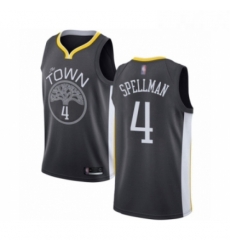 Womens Golden State Warriors 4 Omari Spellman Swingman Black Basketball Jersey Statement Edition Womens Golden State Warriors 4 Omari Spellman Swingman Black Basketball Jersey Statement Edition