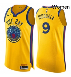 Womens Nike Golden State Warriors 9 Andre Iguodala Swingman Gold NBA Jersey City Edition Womens Nike Golden State Warriors 9 Andre Iguodala Swingman Gold NBA Jersey City Edition