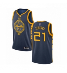 Youth Golden State Warriors 21 Jonas Jerebko Swingman Navy Blue Basketball Jersey City Edition Youth Golden State Warriors 21 Jonas Jerebko Swingman Navy Blue Basketball Jersey City Edition
