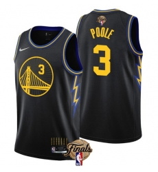 Youth Golden State Warriors 3 Jordan Poole 2022 Black NBA Finals Stitched Jersey Youth Golden State Warriors 3 Jordan Poole 2022 Black NBA Finals Stitched Jersey