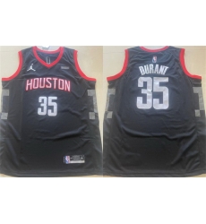 Men Houston Rockets 35 Kevin Durant Black Statement Edition Stitched Jersey