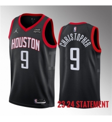 Men Houston Rockets 9 Josh Christopher Black 2023 Statement Edition Stitched Basketball Jersey Men Houston Rockets 9 Josh Christopher Black 2023 Statement Edition Stitched Basketball Jersey