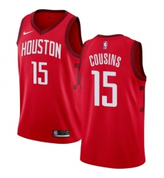 Men Nike Houston Rockets 15 DeMarcus Cousins Red NBA Swingman Earned Edition Jersey Men Nike Houston Rockets 15 DeMarcus Cousins Red NBA Swingman Earned Edition Jersey