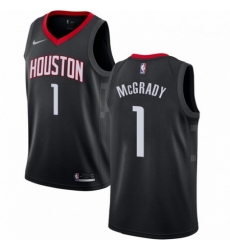 Mens Nike Houston Rockets 1 Tracy McGrady Swingman Black Alternate NBA Jersey Statement Edition Mens Nike Houston Rockets 1 Tracy McGrady Swingman Black Alternate NBA Jersey Statement Edition