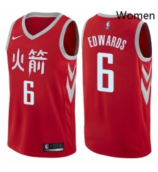 Womens Nike Houston Rockets 6 Vincent Edwards Swingman Red NBA Jersey City Edition Womens Nike Houston Rockets 6 Vincent Edwards Swingman Red NBA Jersey City Edition