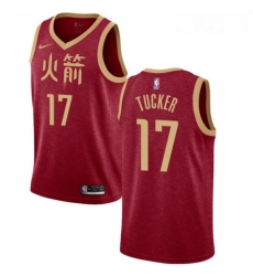 Youth Nike Houston Rockets 17 PJ Tucker Swingman Red NBA Jersey 2018 19 City Edition Youth Nike Houston Rockets 17 PJ Tucker Swingman Red NBA Jersey 2018 19 City Edition
