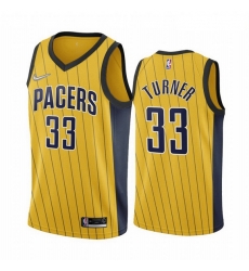 Men Indiana Pacers 33 Myles Turner Gold NBA Swingman 2020 21 Earned Edition Jersey Men Indiana Pacers 33 Myles Turner Gold NBA Swingman 2020 21 Earned Edition Jersey