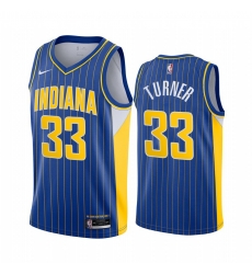 Men Nike Indiana Pacers 33 Myles Turner Blue NBA Swingman 2020 21 City Edition Jersey Men Nike Indiana Pacers 33 Myles Turner Blue NBA Swingman 2020 21 City Edition Jersey