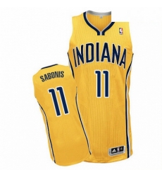 Mens Adidas Indiana Pacers 11 Domantas Sabonis Authentic Gold Alternate NBA Jersey Mens Adidas Indiana Pacers 11 Domantas Sabonis Authentic Gold Alternate NBA Jersey