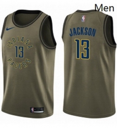 Mens Nike Indiana Pacers 13 Mark Jackson Swingman Green Salute to Service NBA Jersey Mens Nike Indiana Pacers 13 Mark Jackson Swingman Green Salute to Service NBA Jersey