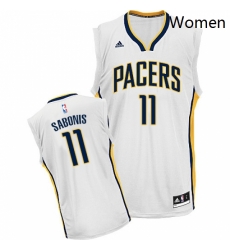 Womens Adidas Indiana Pacers 11 Domantas Sabonis Swingman White Home NBA Jersey Womens Adidas Indiana Pacers 11 Domantas Sabonis Swingman White Home NBA Jersey