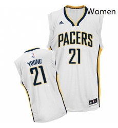 Womens Adidas Indiana Pacers 21 Thaddeus Young Swingman White Home NBA Jersey Womens Adidas Indiana Pacers 21 Thaddeus Young Swingman White Home NBA Jersey