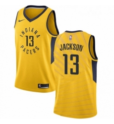 Womens Nike Indiana Pacers 13 Mark Jackson Swingman Gold NBA Jersey Statement Edition Womens Nike Indiana Pacers 13 Mark Jackson Swingman Gold NBA Jersey Statement Edition