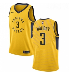 Womens Nike Indiana Pacers 3 Aaron Holiday Swingman Gold NBA Jersey Statement Edition Womens Nike Indiana Pacers 3 Aaron Holiday Swingman Gold NBA Jersey Statement Edition