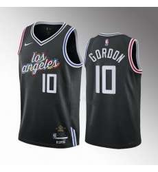 Men Los Angeles Clippers 10 Eric Gordon Black 2022 23 City Edition Stitched Jerseys Men Los Angeles Clippers 10 Eric Gordon Black 2022 23 City Edition Stitched Jerseys