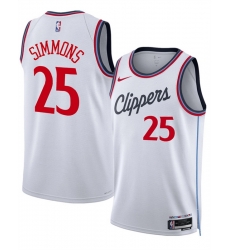 Men Los Angeles Clippers 25 Ben Simmons White 2024 25 Stitched Jersey 766 Men Los Angeles Clippers 25 Ben Simmons White 2024 25 Stitched Jersey 766