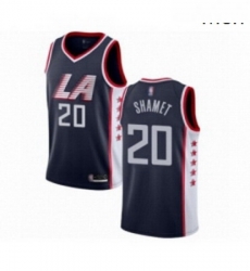Mens Los Angeles Clippers 20 Landry Shamet Authentic Navy Blue Basketball Jersey City Edition Mens Los Angeles Clippers 20 Landry Shamet Authentic Navy Blue Basketball Jersey City Edition