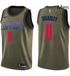 Mens Nike Los Angeles Clippers 11 Avery Bradley Swingman Green Salute to Service NBA Jersey Mens Nike Los Angeles Clippers 11 Avery Bradley Swingman Green Salute to Service NBA Jersey