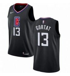 Mens Nike Los Angeles Clippers 13 Marcin Gortat Swingman Black NBA Jersey Statement Edition Mens Nike Los Angeles Clippers 13 Marcin Gortat Swingman Black NBA Jersey Statement Edition