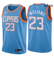 Mens Nike Los Angeles Clippers 23 Louis Williams Swingman Blue NBA Jersey City Edition Mens Nike Los Angeles Clippers 23 Louis Williams Swingman Blue NBA Jersey City Edition