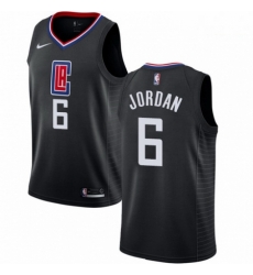 Mens Nike Los Angeles Clippers 6 DeAndre Jordan Authentic Black Alternate NBA Jersey Statement Edition Mens Nike Los Angeles Clippers 6 DeAndre Jordan Authentic Black Alternate NBA Jersey Statement Edition