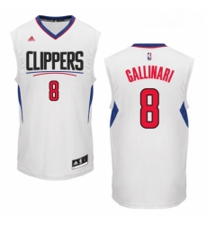 Youth Adidas Los Angeles Clippers 8 Danilo Gallinari Authentic White Home NBA Jersey Youth Adidas Los Angeles Clippers 8 Danilo Gallinari Authentic White Home NBA Jersey
