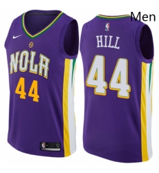 Mens Nike New Orleans Pelicans 44 Solomon Hill Swingman Purple NBA Jersey City Edition Mens Nike New Orleans Pelicans 44 Solomon Hill Swingman Purple NBA Jersey City Edition