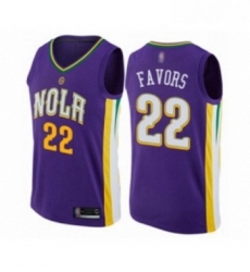 Womens New Orleans Pelicans 22 Derrick Favors Swingman Purple Basketball Jersey City Edition Womens New Orleans Pelicans 22 Derrick Favors Swingman Purple Basketball Jersey City Edition