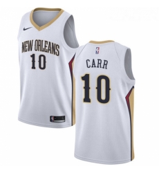 Womens Nike New Orleans Pelicans 10 Tony Carr Authentic White NBA Jersey Association Edition Womens Nike New Orleans Pelicans 10 Tony Carr Authentic White NBA Jersey Association Edition