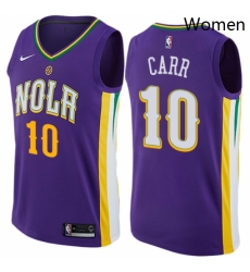Womens Nike New Orleans Pelicans 10 Tony Carr Swingman Purple NBA Jersey City Edition Womens Nike New Orleans Pelicans 10 Tony Carr Swingman Purple NBA Jersey City Edition