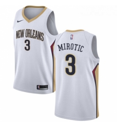 Womens Nike New Orleans Pelicans 3 Nikola Mirotic Authentic White NBA Jersey Association Edition Womens Nike New Orleans Pelicans 3 Nikola Mirotic Authentic White NBA Jersey Association Edition