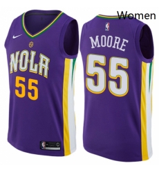 Womens Nike New Orleans Pelicans 55 ETwaun Moore Swingman Purple NBA Jersey City Edition Womens Nike New Orleans Pelicans 55 ETwaun Moore Swingman Purple NBA Jersey City Edition