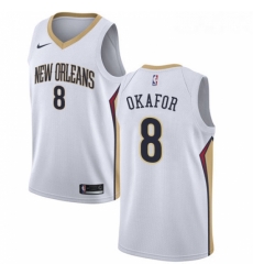 Womens Nike New Orleans Pelicans 8 Jahlil Okafor Swingman White NBA Jersey Association Edition Womens Nike New Orleans Pelicans 8 Jahlil Okafor Swingman White NBA Jersey Association Edition