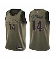 Youth New Orleans Pelicans 14 Brandon Ingram Swingman Green Salute to Service Basketball Jersey Youth New Orleans Pelicans 14 Brandon Ingram Swingman Green Salute to Service Basketball Jersey