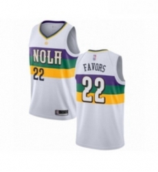 Youth New Orleans Pelicans 22 Derrick Favors Swingman White Basketball Jersey City Edition Youth New Orleans Pelicans 22 Derrick Favors Swingman White Basketball Jersey City Edition