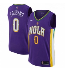 Youth Nike New Orleans Pelicans 0 DeMarcus Cousins Swingman Purple NBA Jersey City Edition Youth Nike New Orleans Pelicans 0 DeMarcus Cousins Swingman Purple NBA Jersey City Edition