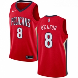 Youth Nike New Orleans Pelicans 8 Jahlil Okafor Swingman Red NBA Jersey Statement Edition 