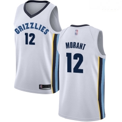 Grizzlies 12 Ja Morant White Basketball Swingman Association Edition Jersey