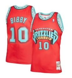 Men Adidas Memphis Grizzlies 10 Mike Bibby Authentic Red Throwback NBA Jersey Men Adidas Memphis Grizzlies 10 Mike Bibby Authentic Red Throwback NBA Jersey
