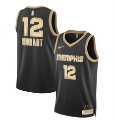 Men Memphis Grizzlies 12 Ja Morant Black 2024 Select Series Stitched Jersey Men Memphis Grizzlies 12 Ja Morant Black 2024 Select Series Stitched Jersey